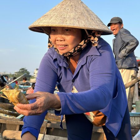 Can Tho, The Cai Rang floating market and life along the narrow canals.